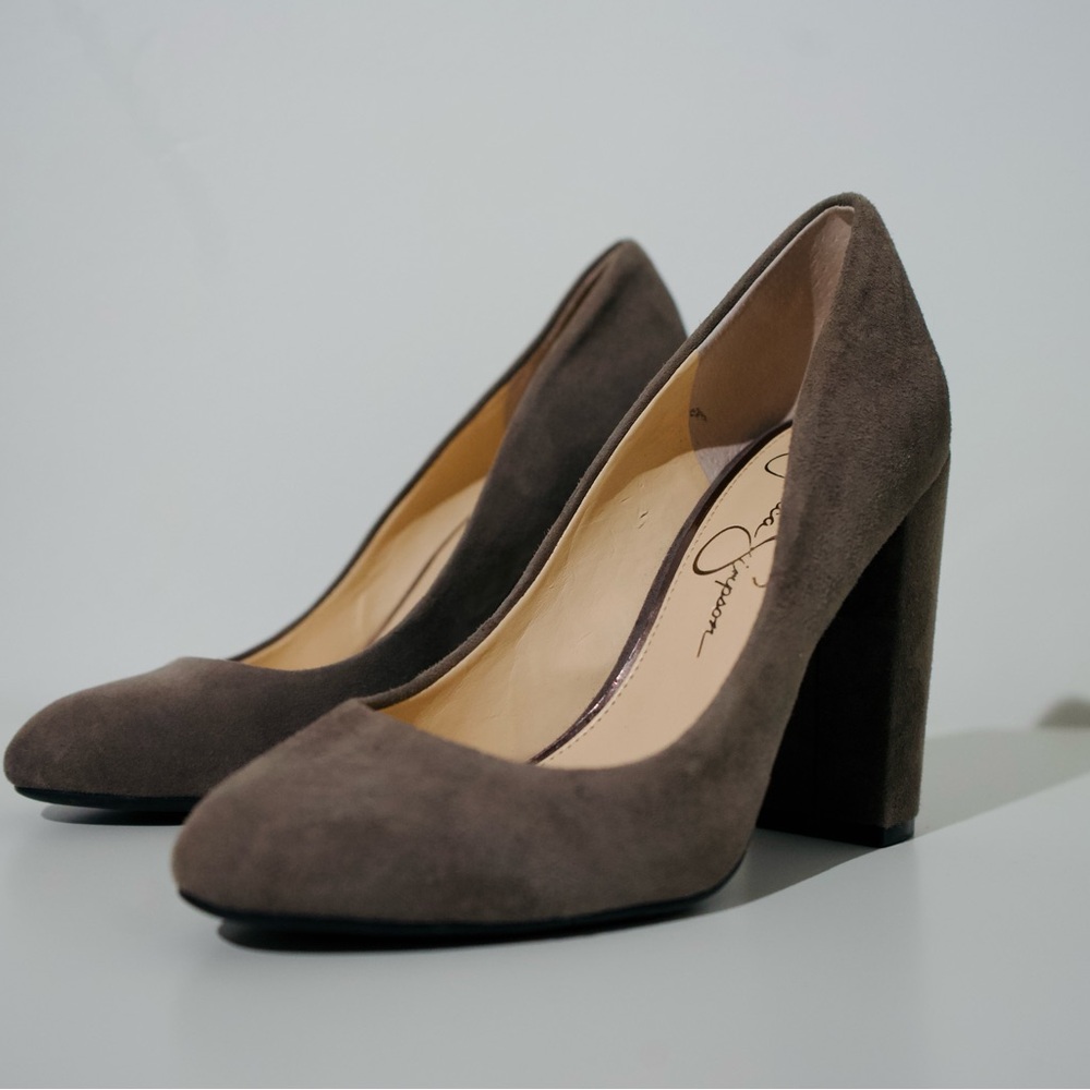 Jessica Simpson Belemo Block Heel gray - Picture 2 of 4